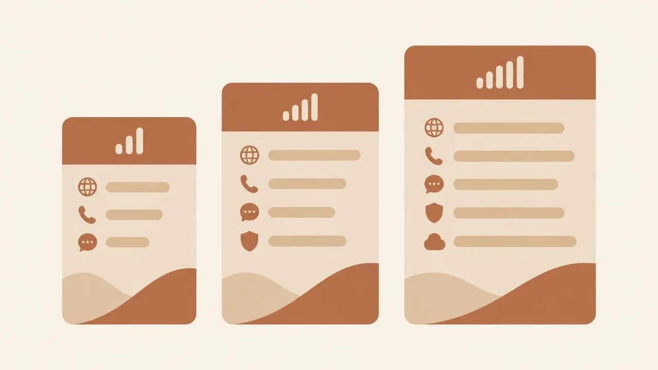 Illustration comparing Morocco eSIM plans by validity and data